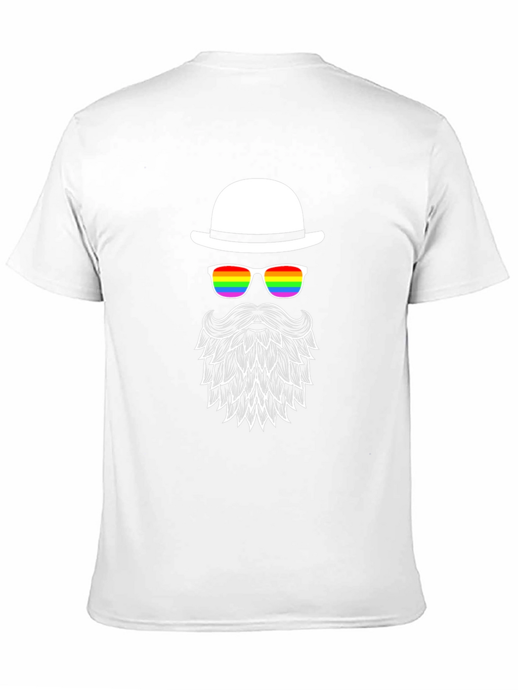 LGBT Pride Bearded Man T-Shirt