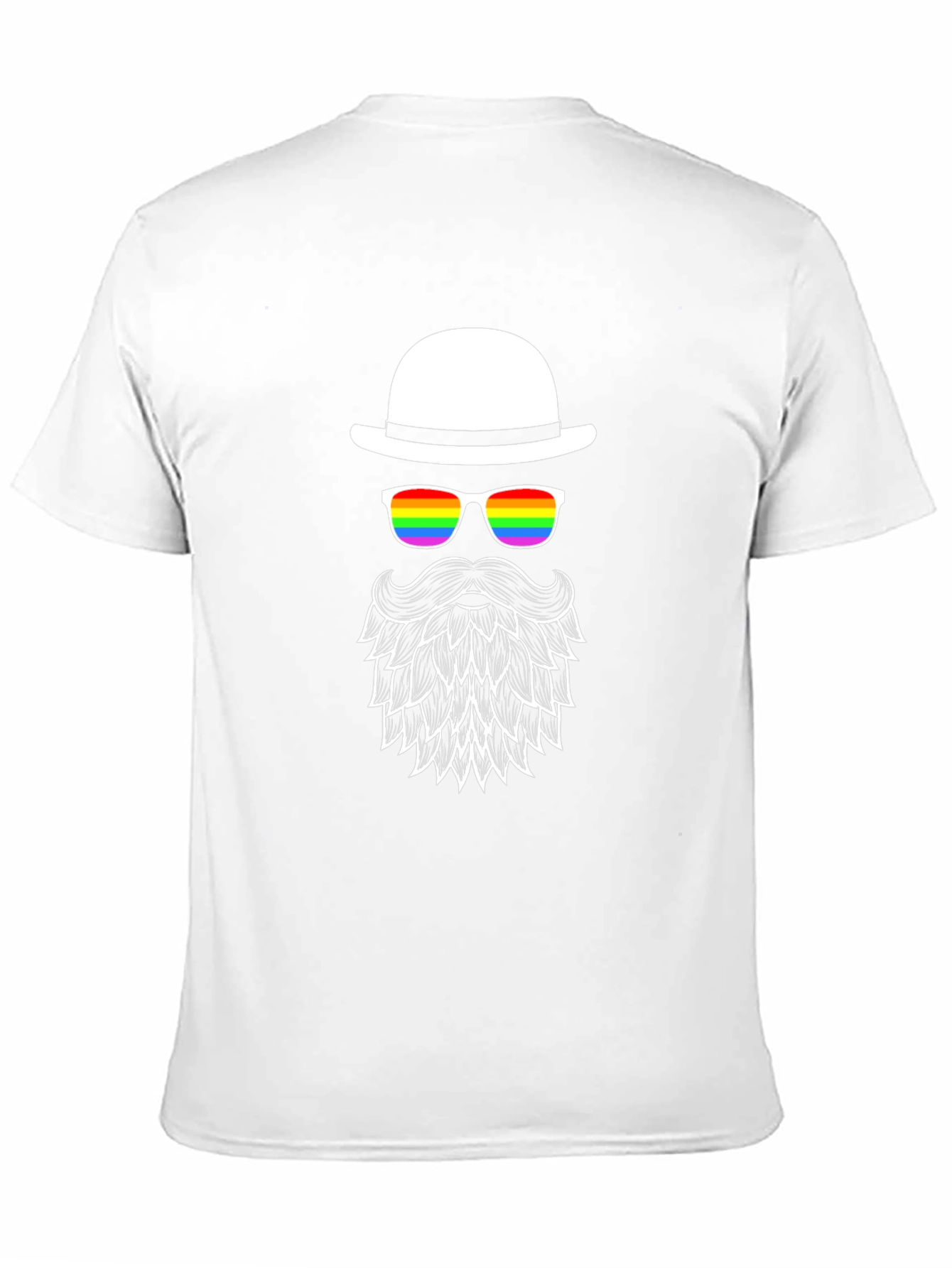 LGBT Pride Bearded Man T-Shirt