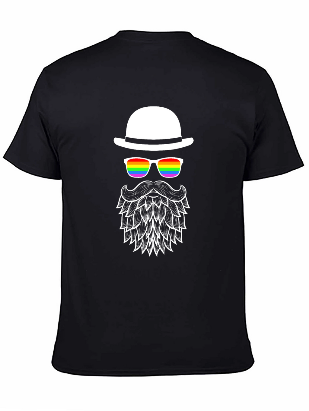 LGBT Pride Bearded Man T-Shirt