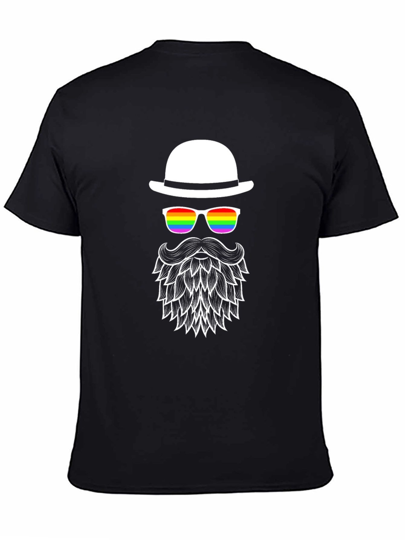 LGBT Pride Bearded Man T-Shirt
