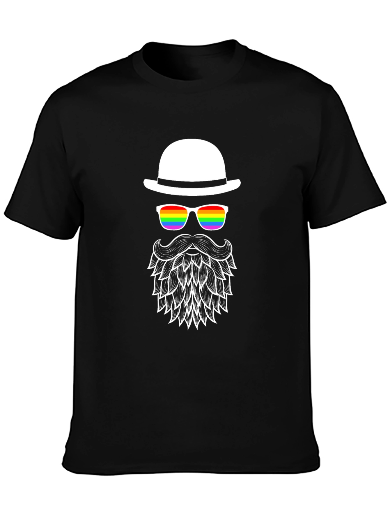LGBT Pride Bearded Man T-Shirt