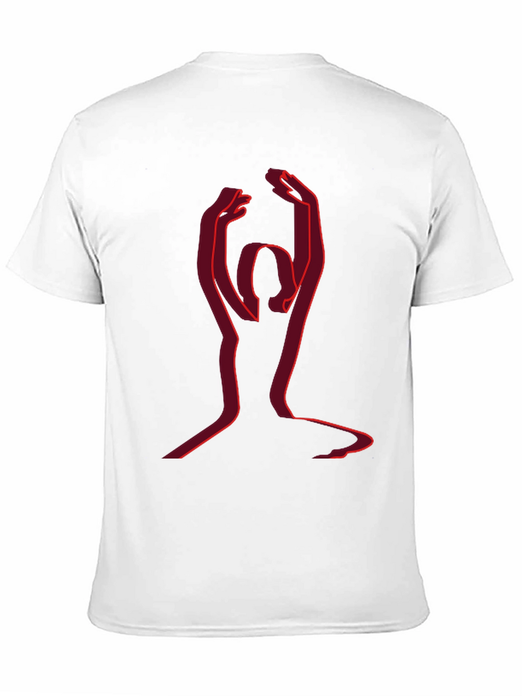 Yoga Silhouette Graphic Tee - Black
