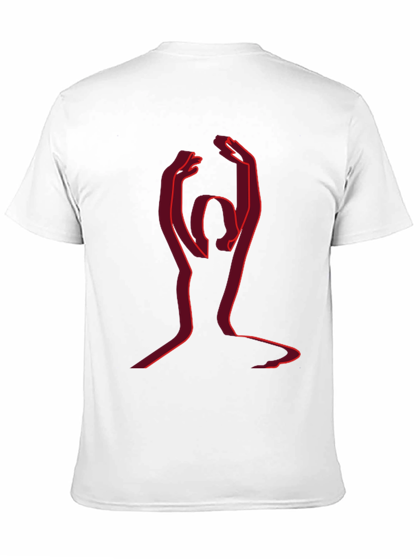 Yoga Silhouette Graphic Tee - Black