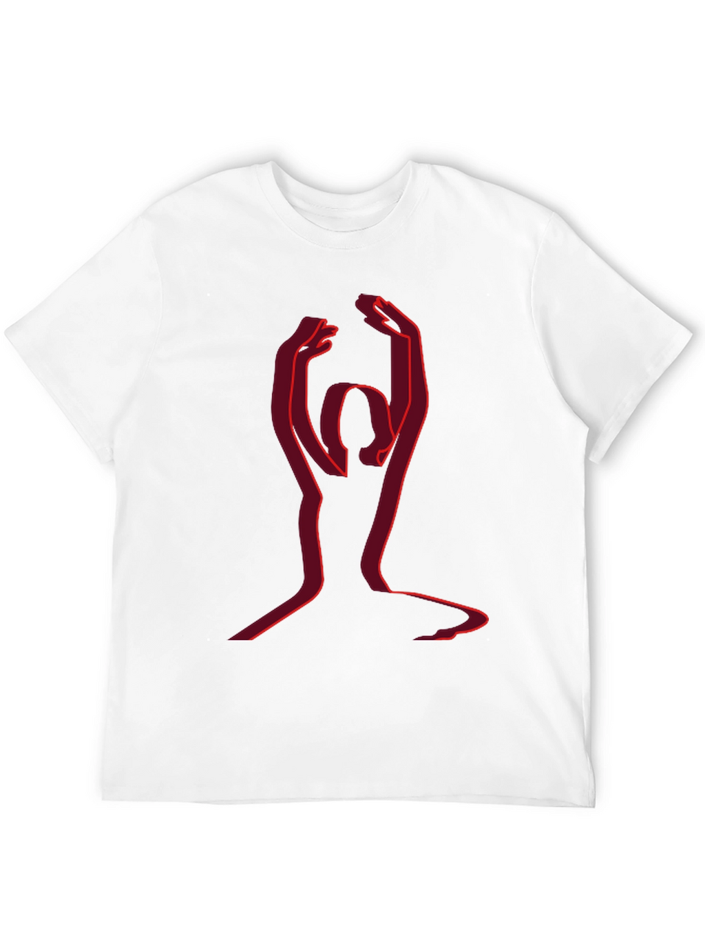 Yoga Silhouette Graphic Tee - Black