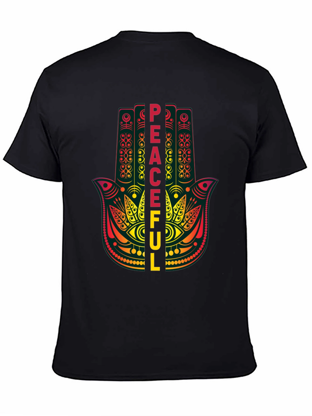 Peaceful Hamsa Hand Graphic T-Shirt