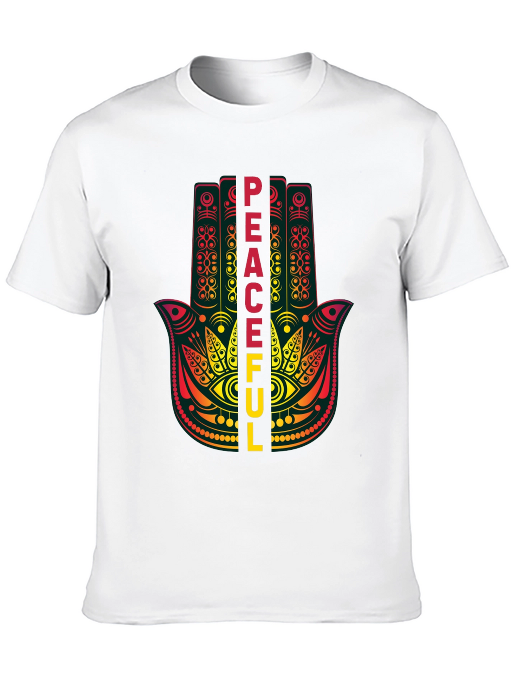 Peaceful Hamsa Hand Graphic T-Shirt