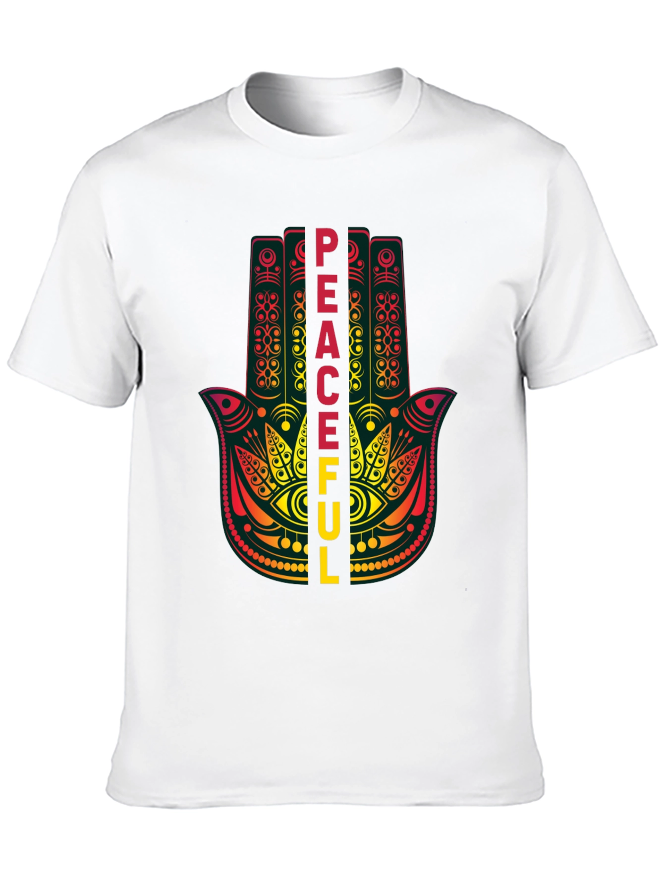 Peaceful Hamsa Hand Graphic T-Shirt