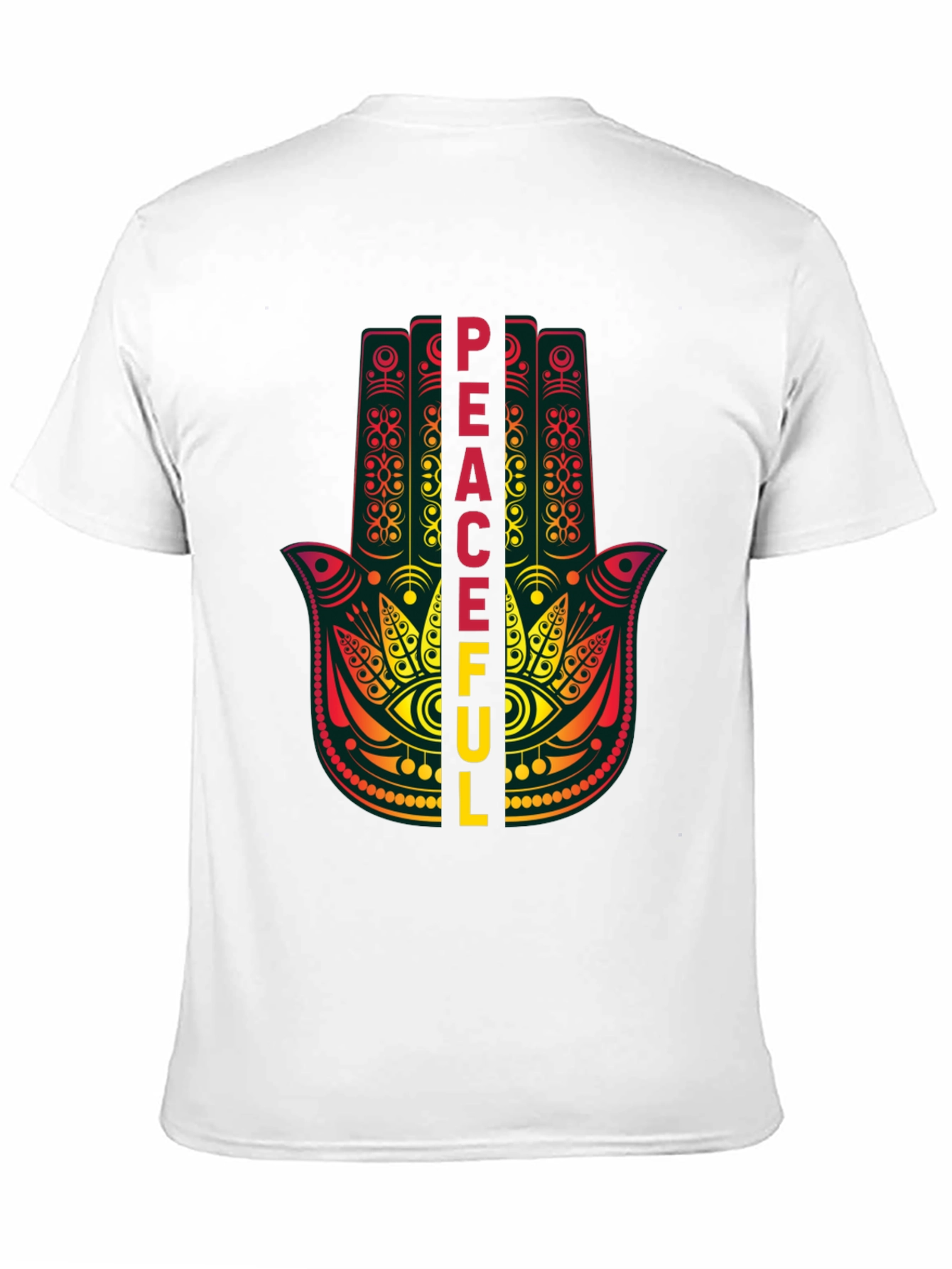Peaceful Hamsa Hand Graphic T-Shirt
