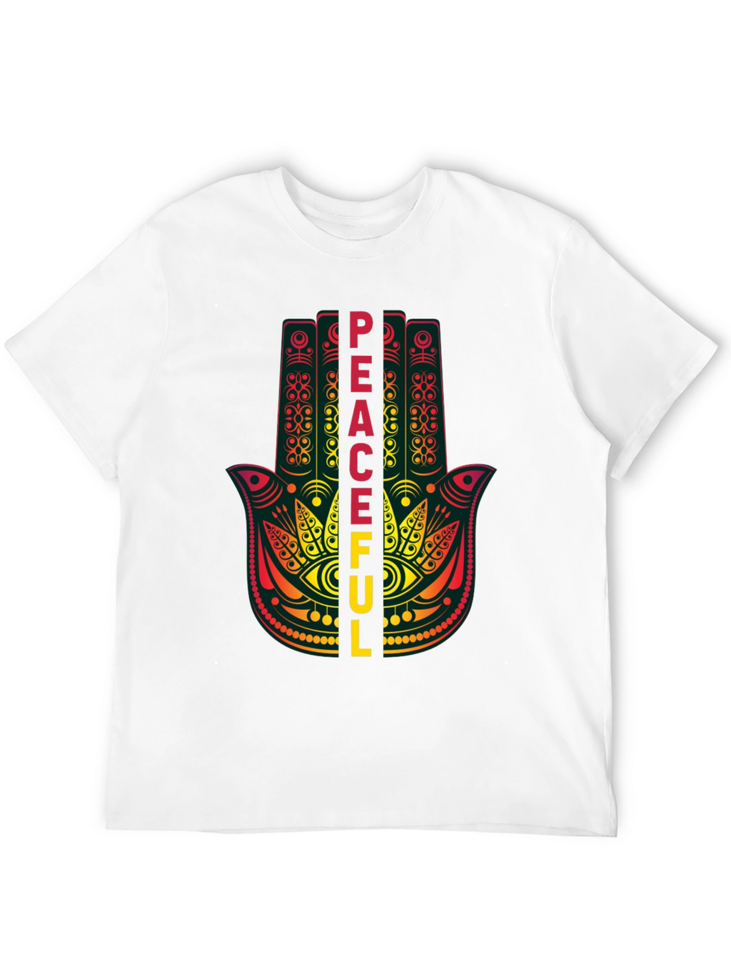 Peaceful Hamsa Hand Graphic T-Shirt