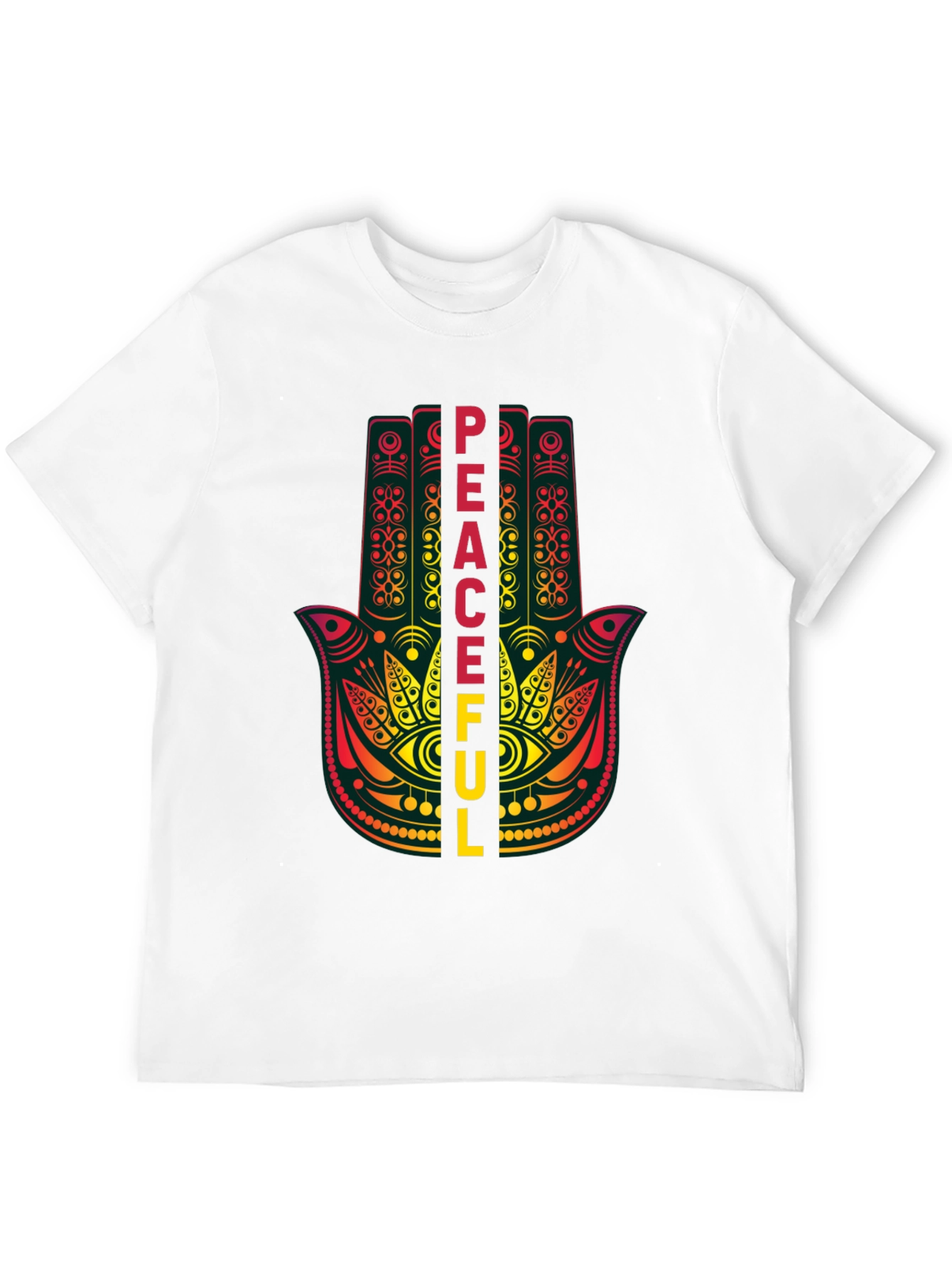 Peaceful Hamsa Hand Graphic T-Shirt