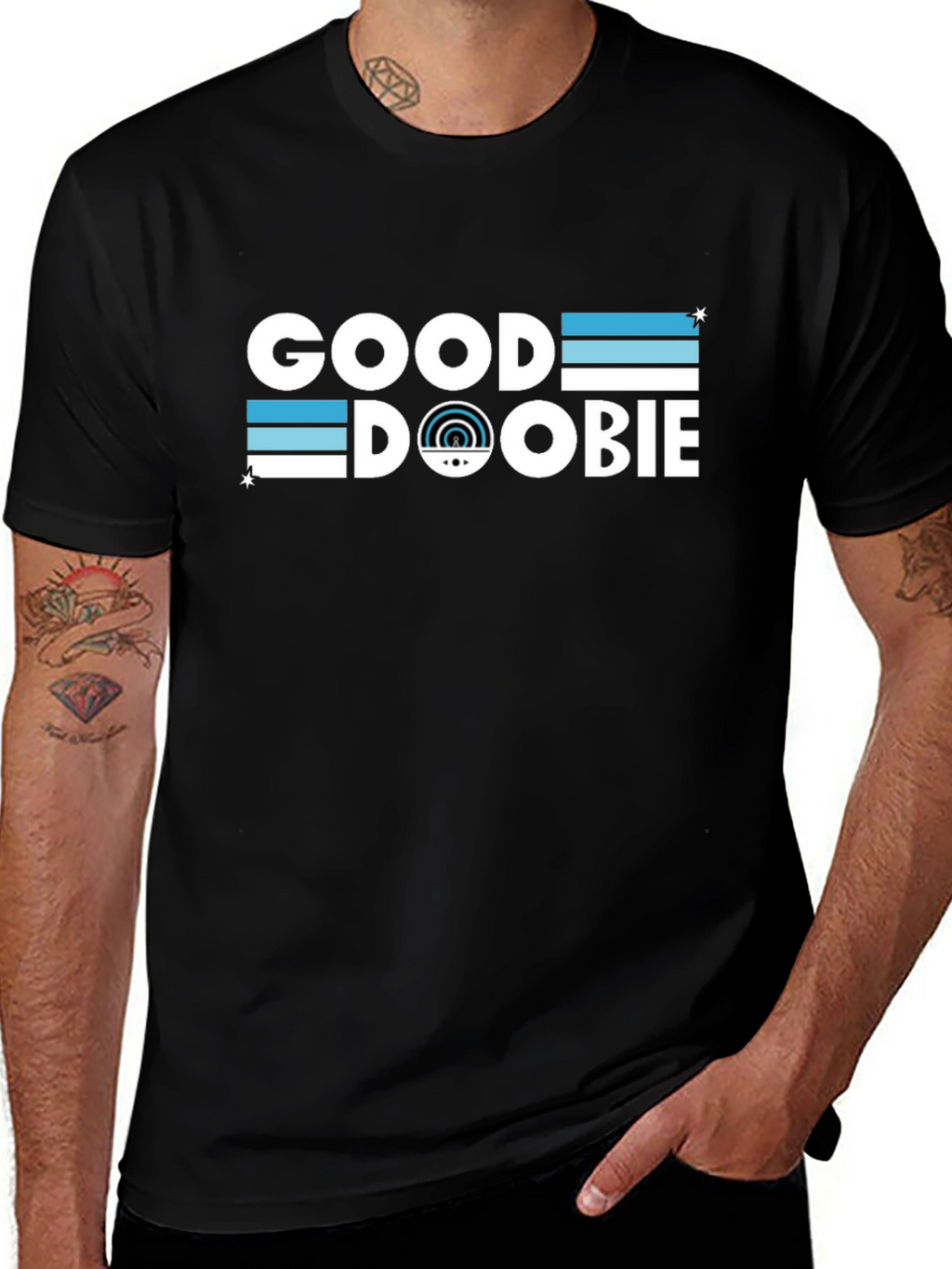 Good Doobie T-Shirt - Black Crew Neck Tee