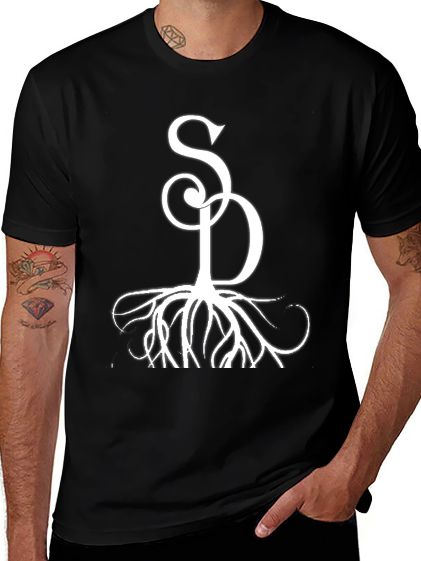 SD Roots Black T-Shirt