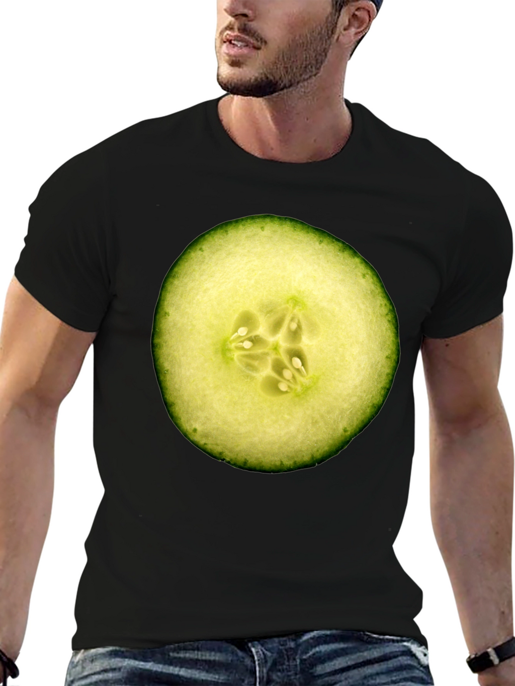 Cucumber Slice Graphic Tee - Fresh & Fun