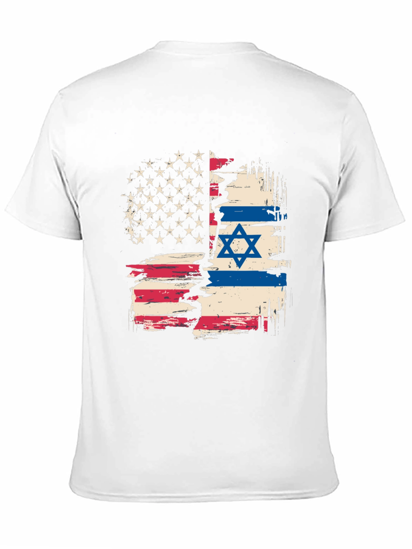 USA Israel Flag Graphic Tee - Patriotic Shirt