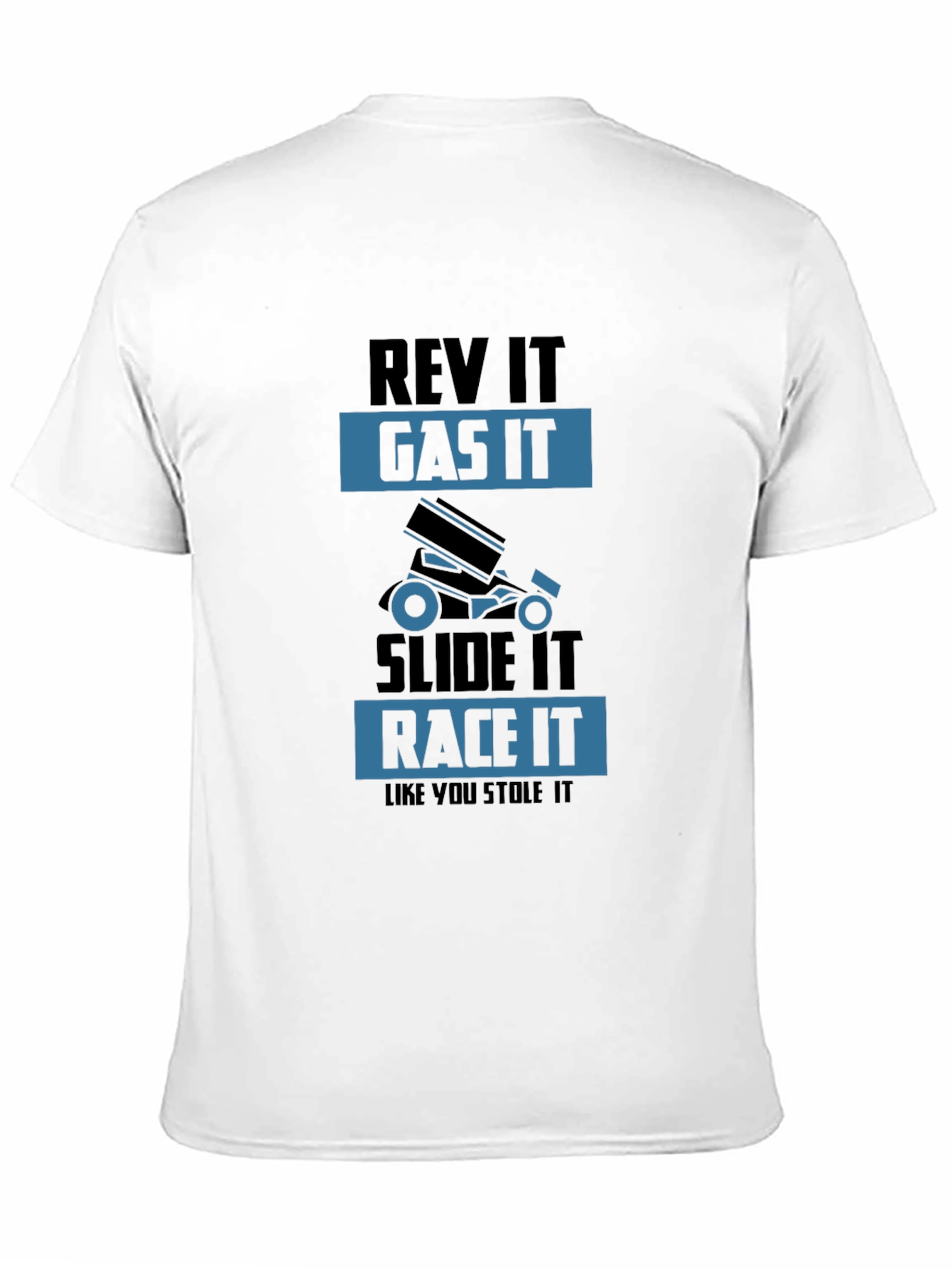 Rev It Gas It Race It T-Shirt - Mens Black Graphic Tee