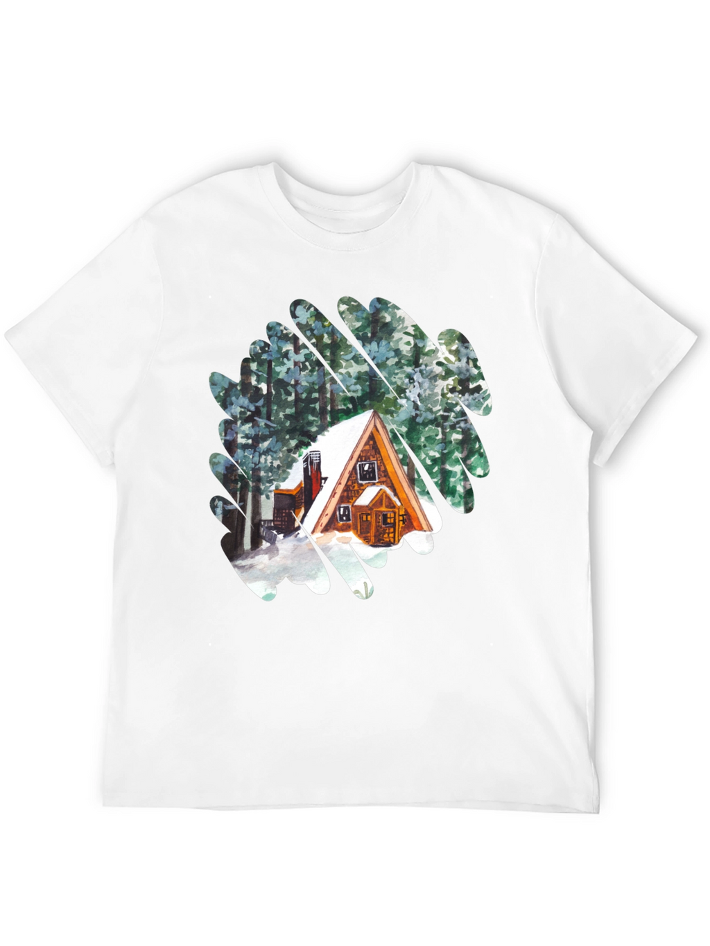 Cabin in the Woods Graphic T-Shirt - Black