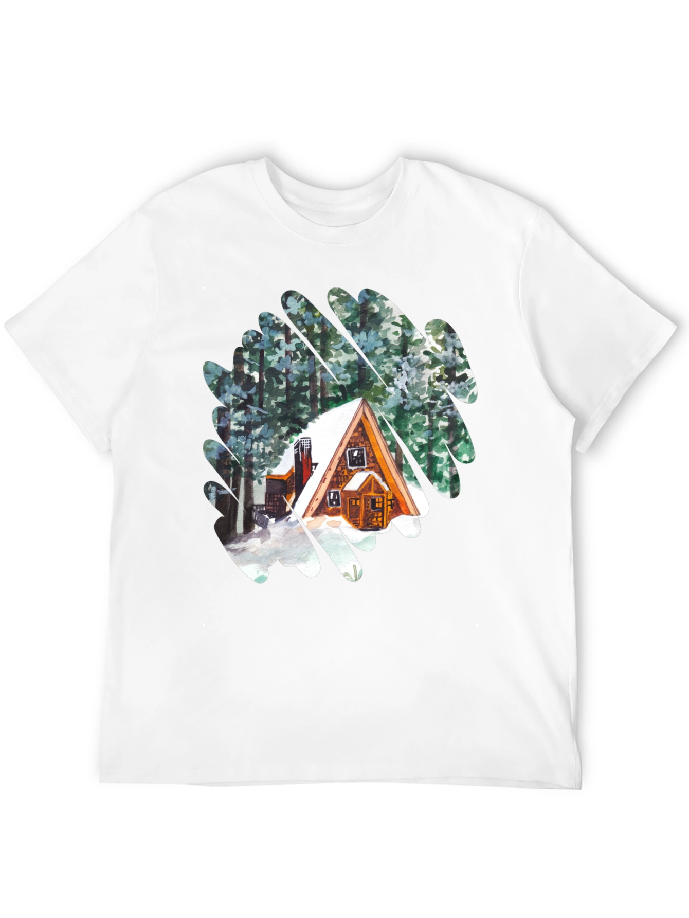 Cabin in the Woods Graphic T-Shirt - Black