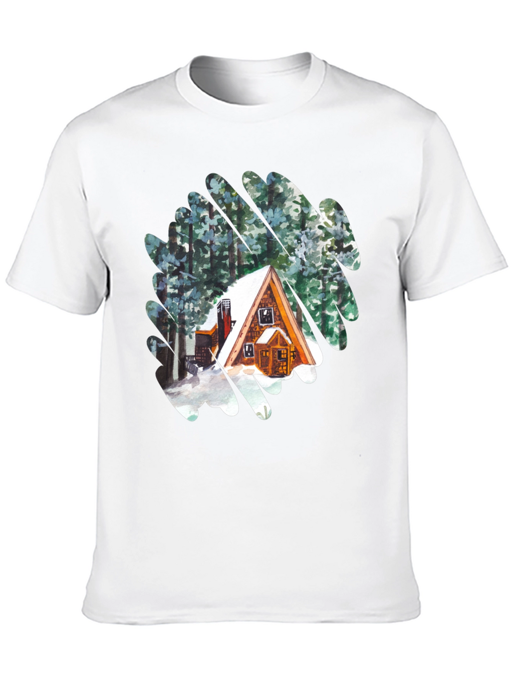 Cabin in the Woods Graphic T-Shirt - Black