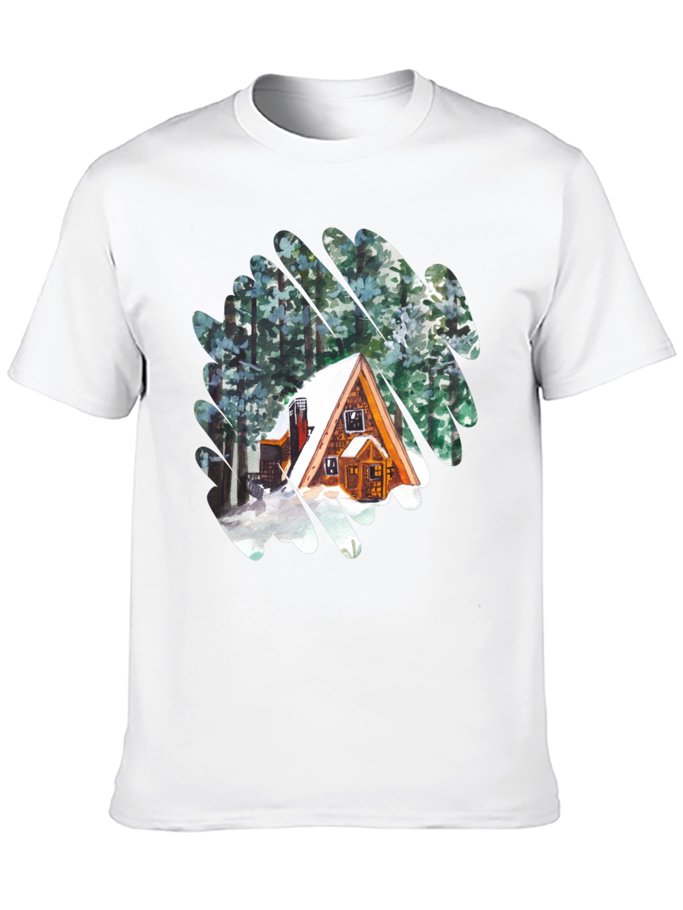 Cabin in the Woods Graphic T-Shirt - Black