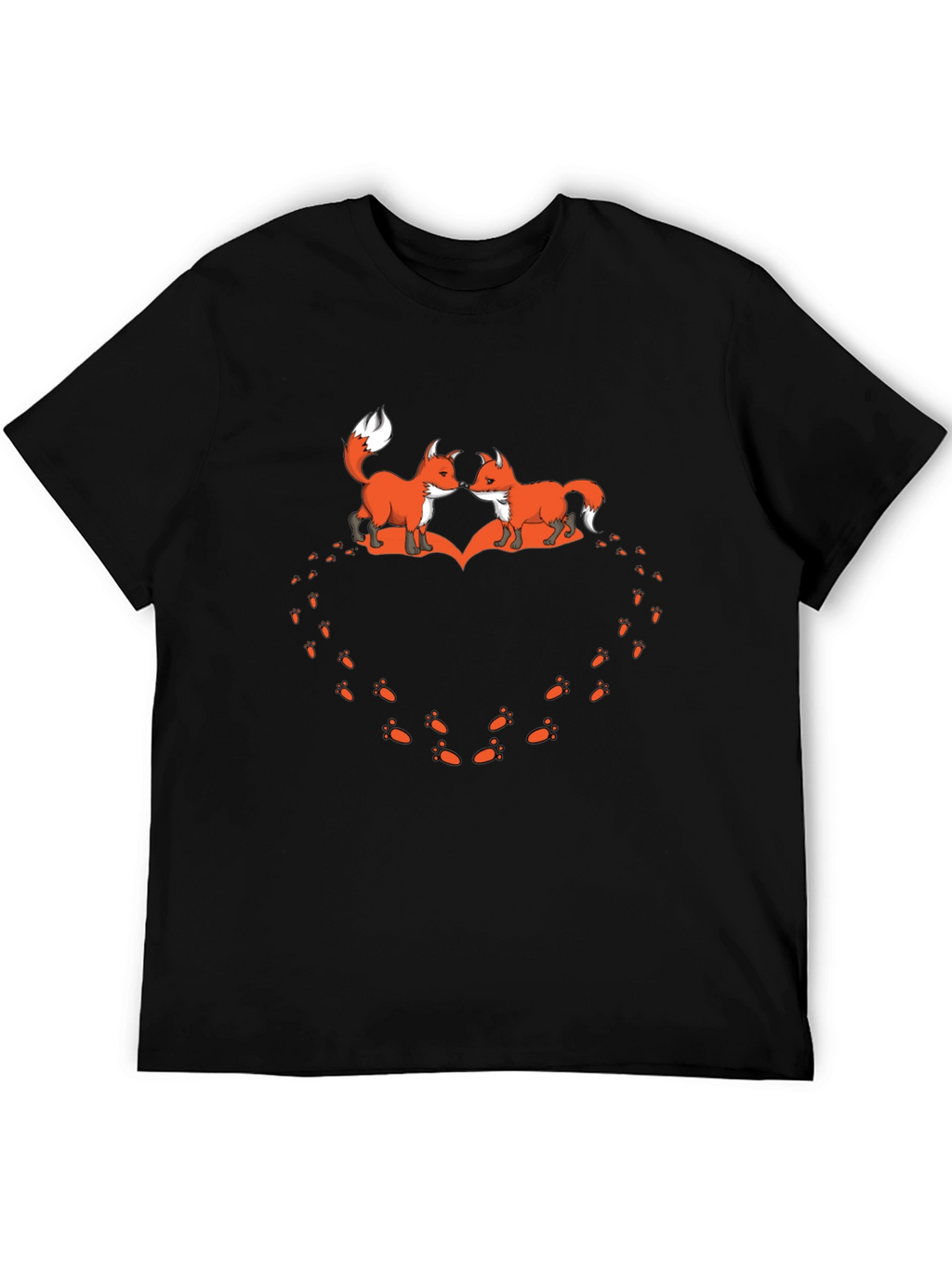 Fox Love Heart Print Tee