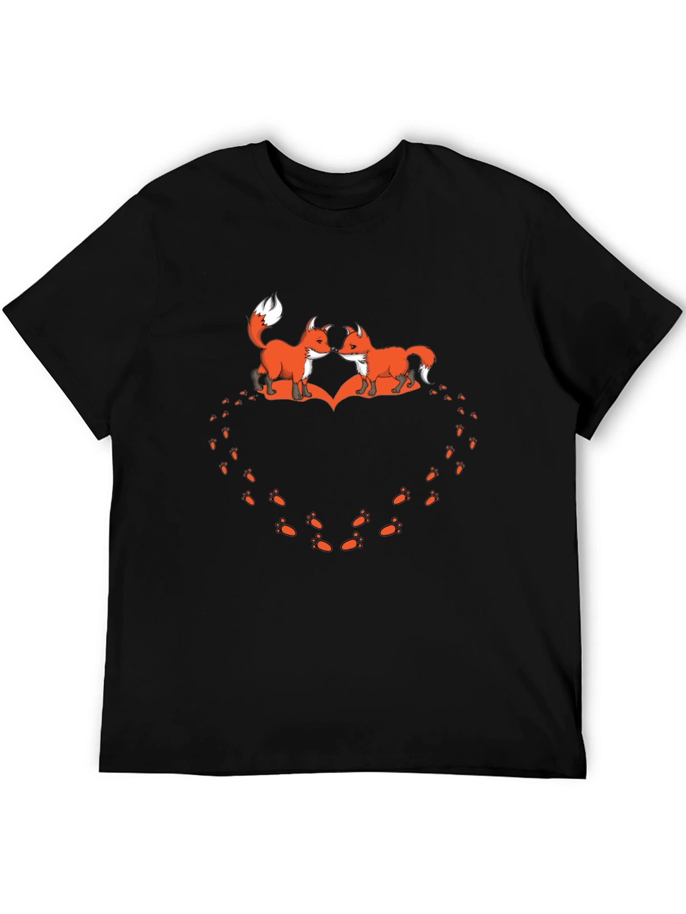 Fox Love Heart Print Tee