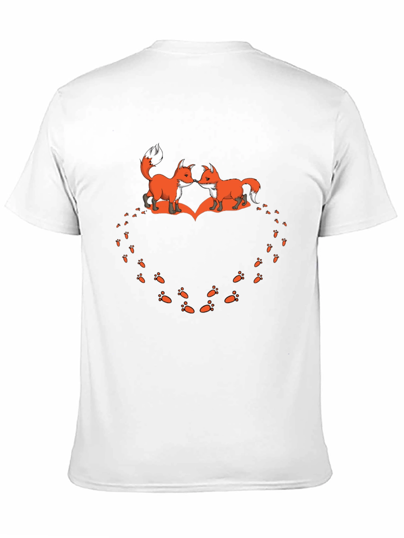Fox Love Heart Print Tee