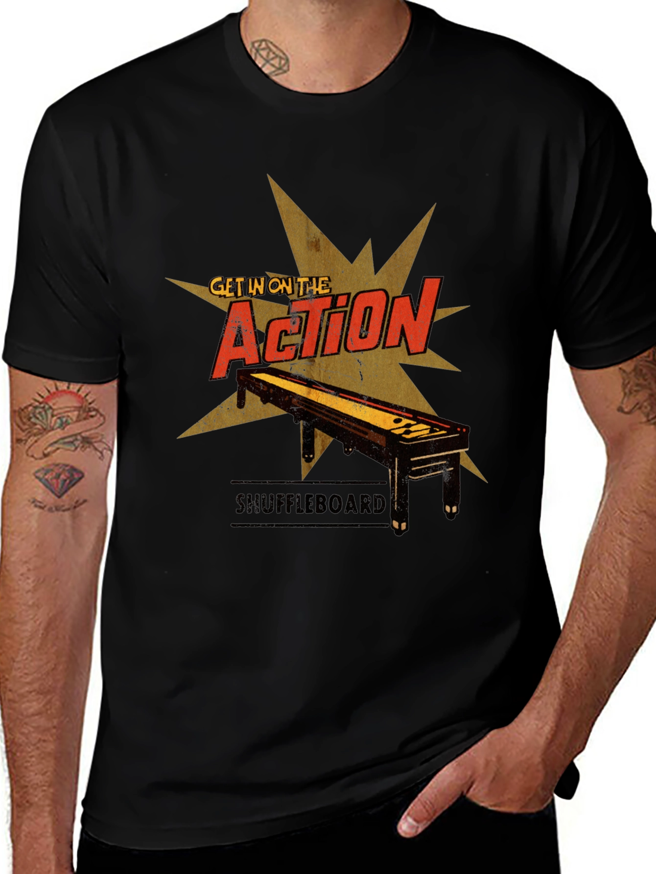 Shuffleboard Action T-Shirt