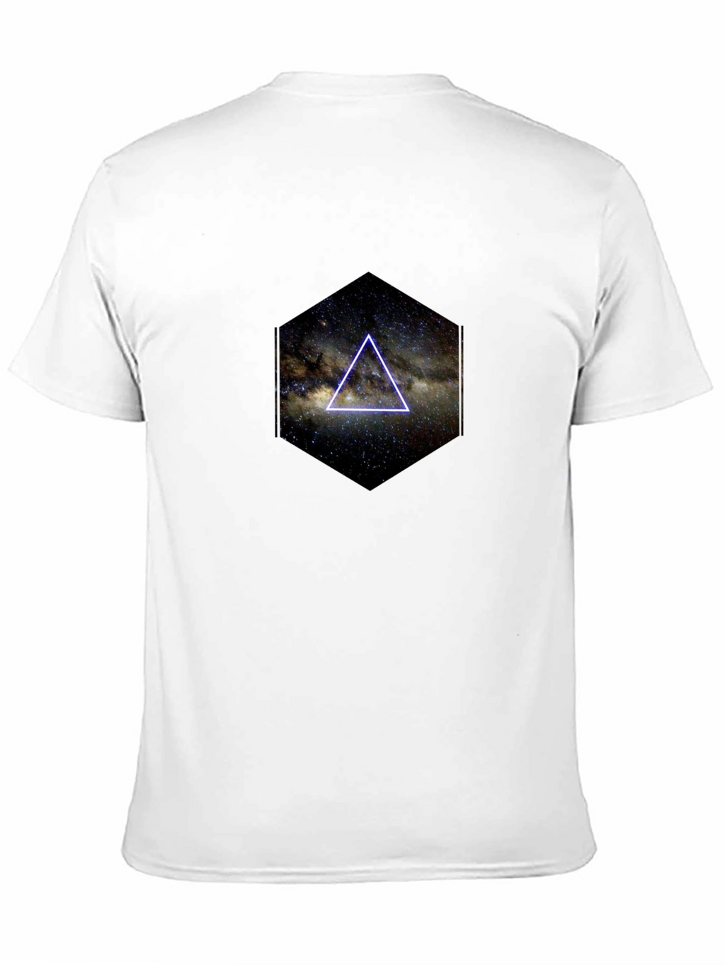 Cosmic Triangle Graphic Black T-Shirt