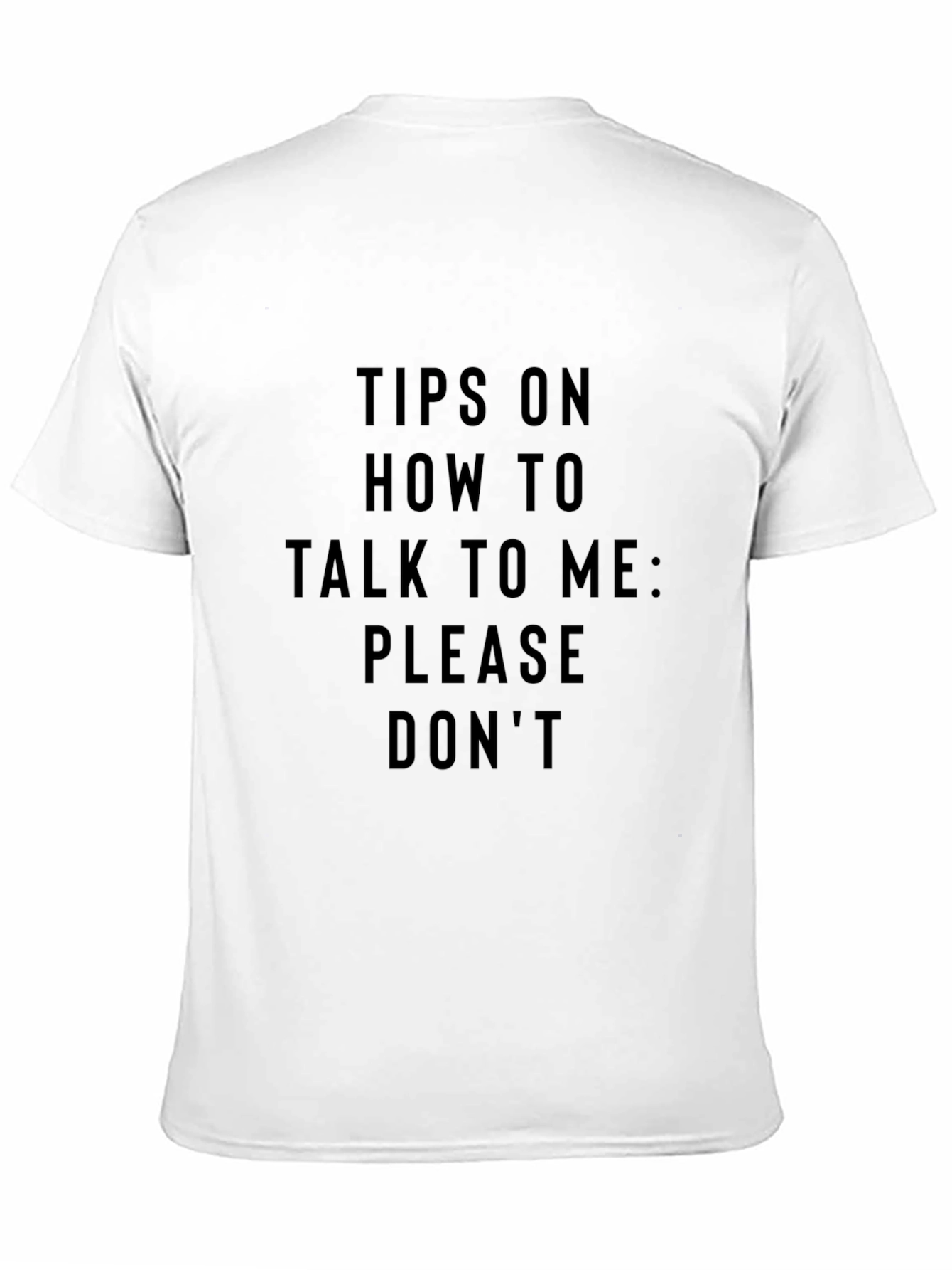 Mens Talk To Me Graphic Tee - Black Cotton T-Shirt
