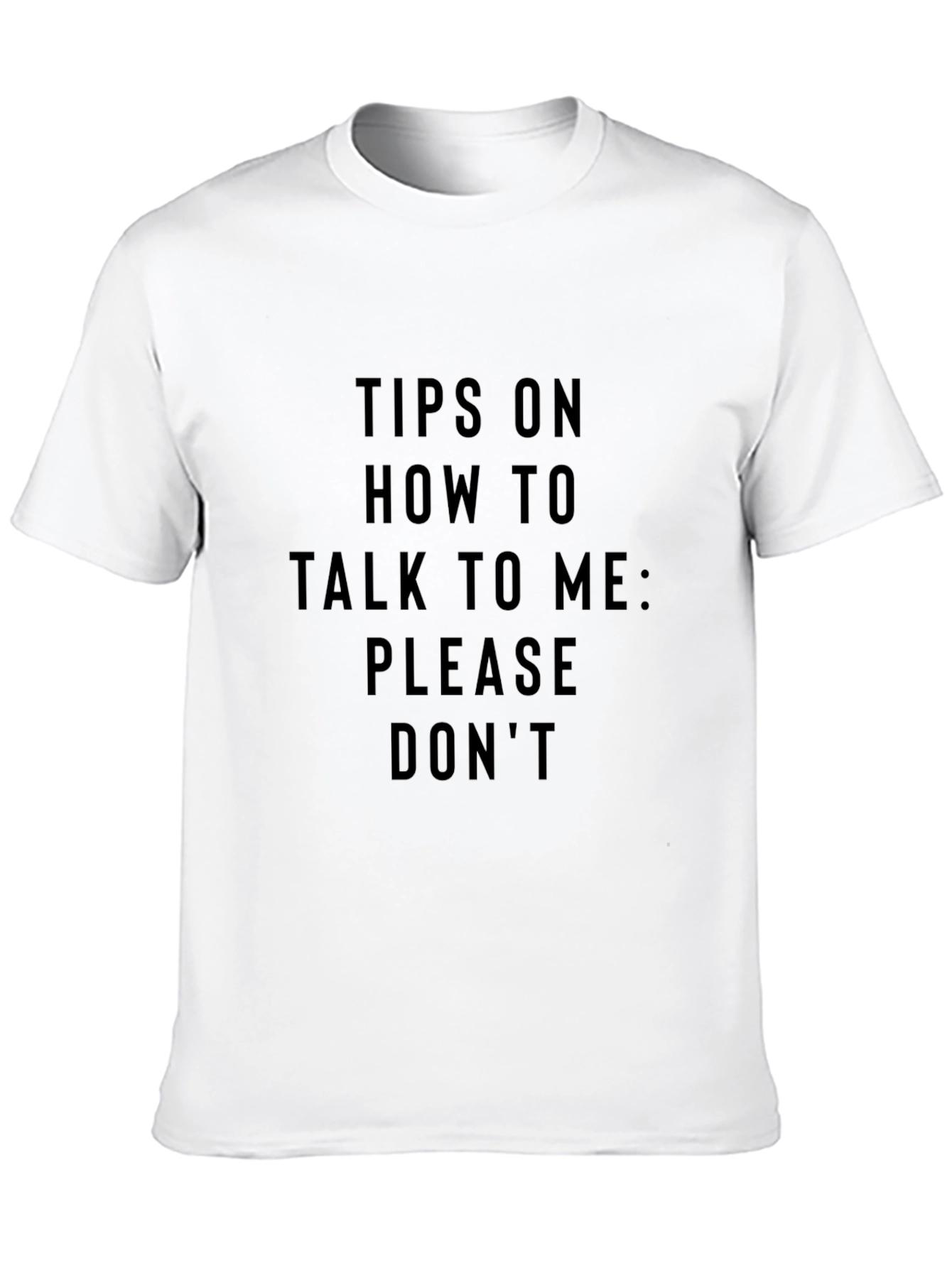 Mens Talk To Me Graphic Tee - Black Cotton T-Shirt