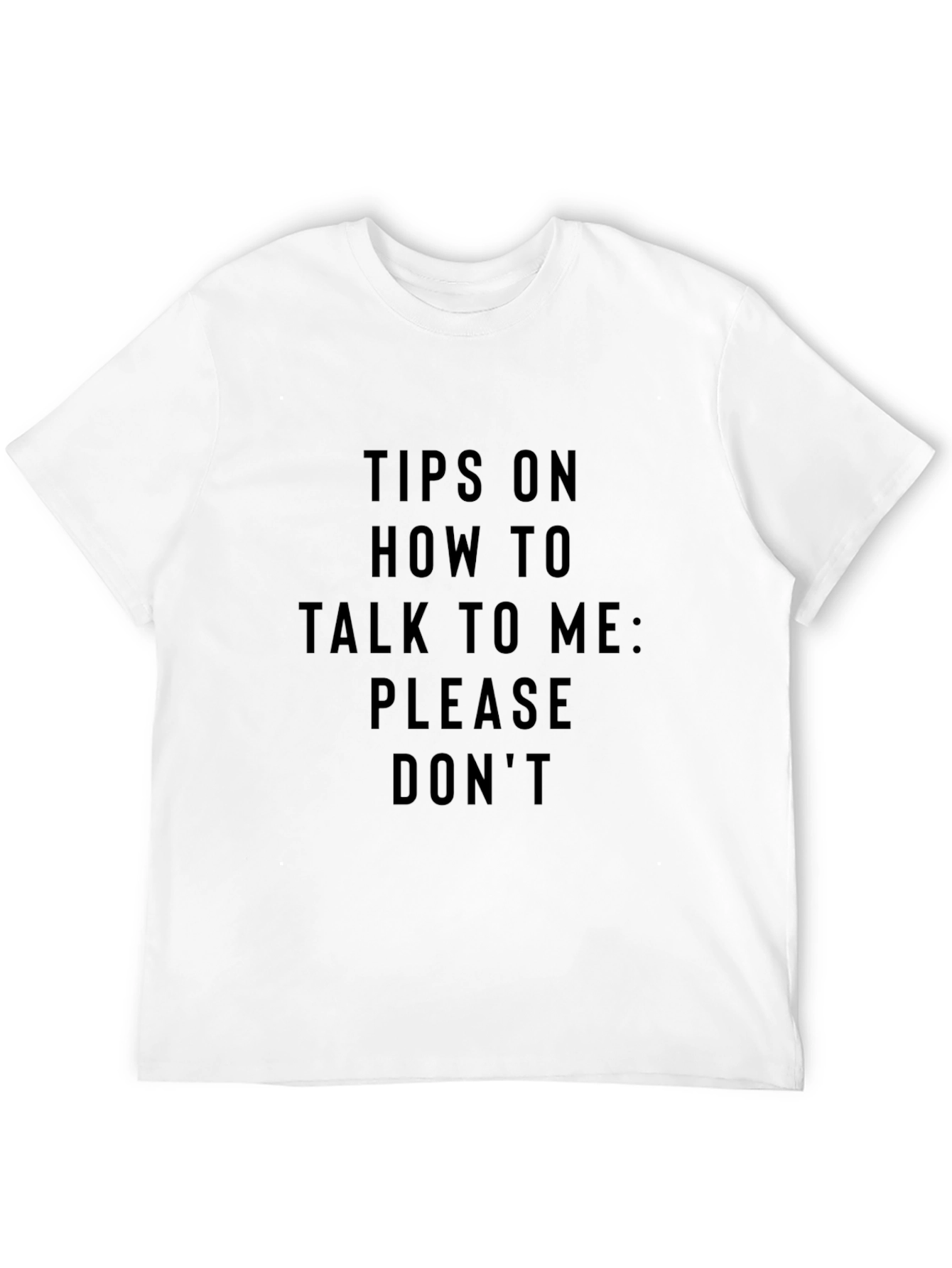 Mens Talk To Me Graphic Tee - Black Cotton T-Shirt