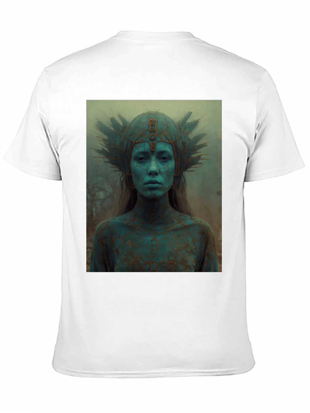 Mystic Queen Graphic Tee - Black Cotton T-Shirt