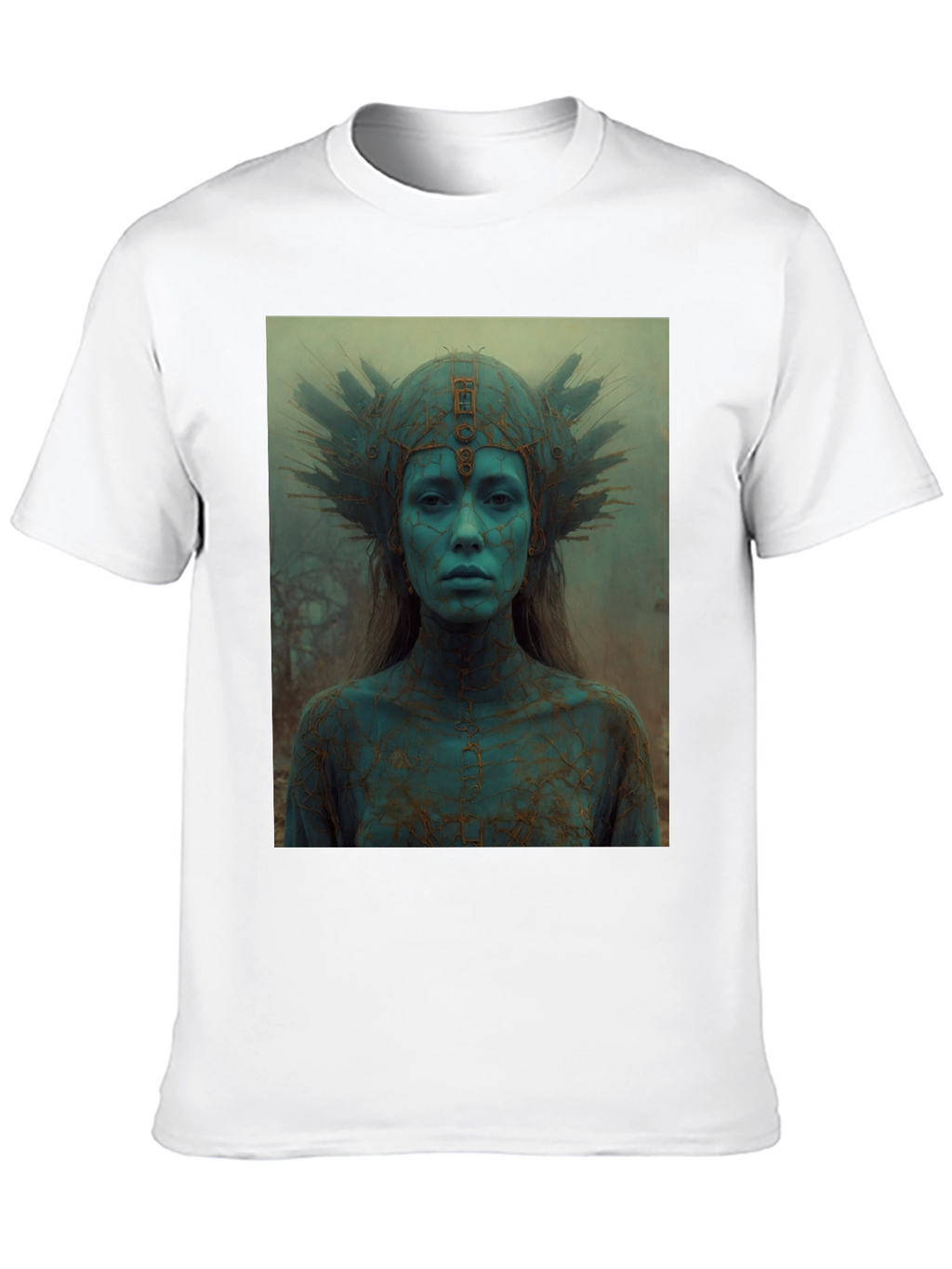 Mystic Queen Graphic Tee - Black Cotton T-Shirt