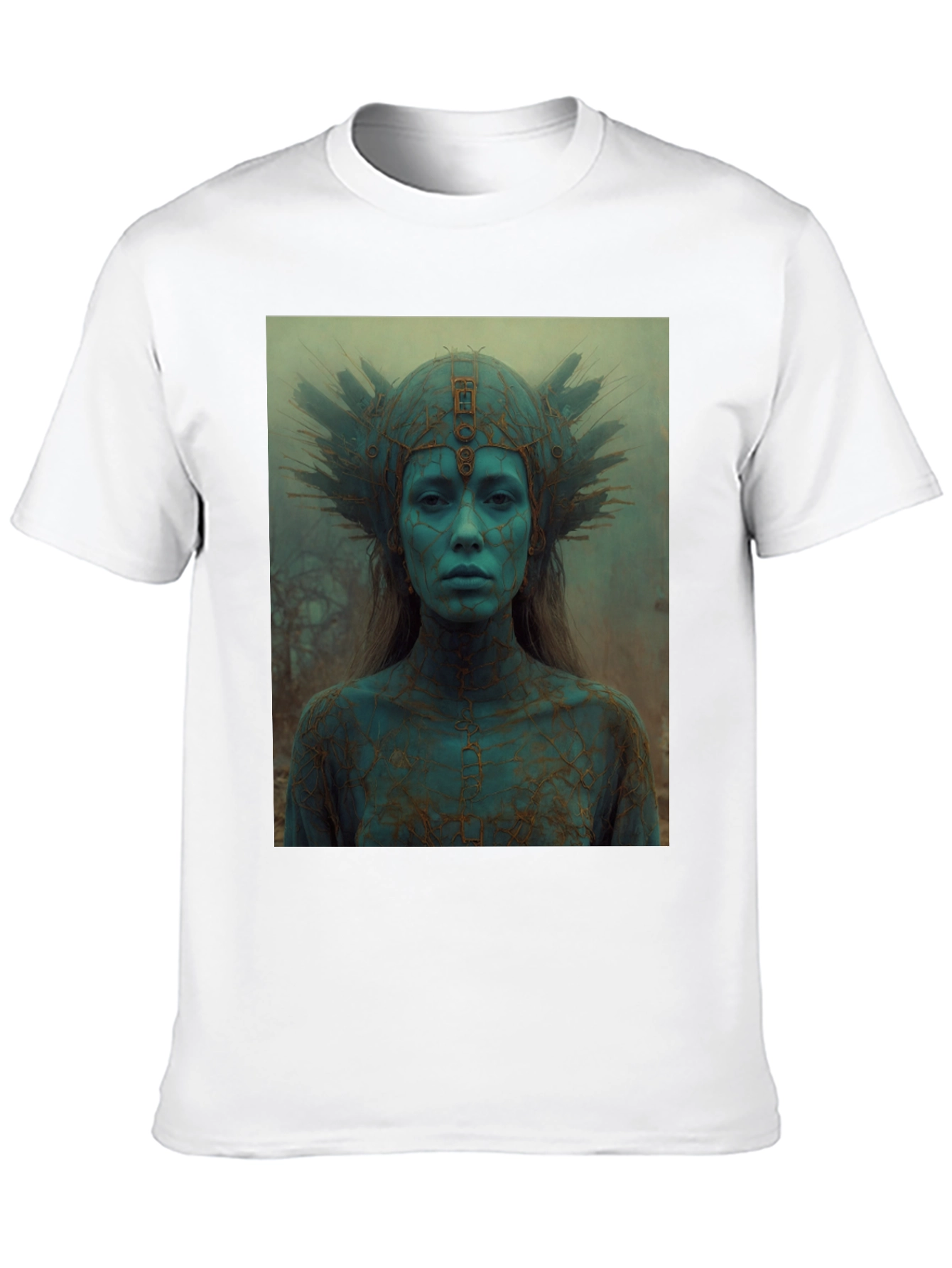 Mystic Queen Graphic Tee - Black Cotton T-Shirt