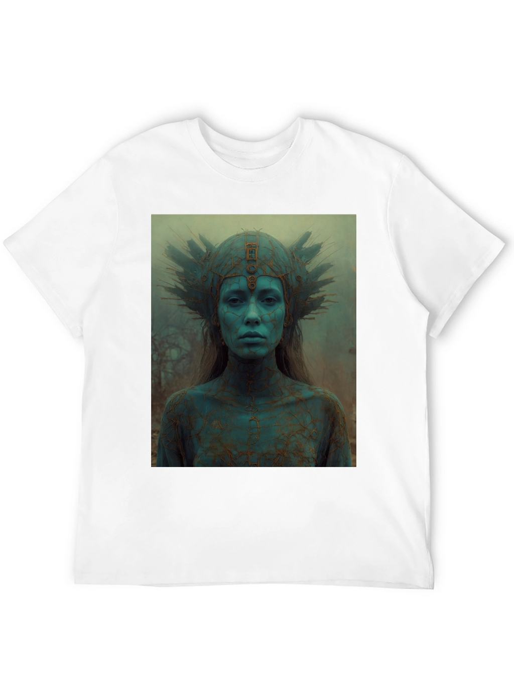 Mystic Queen Graphic Tee - Black Cotton T-Shirt