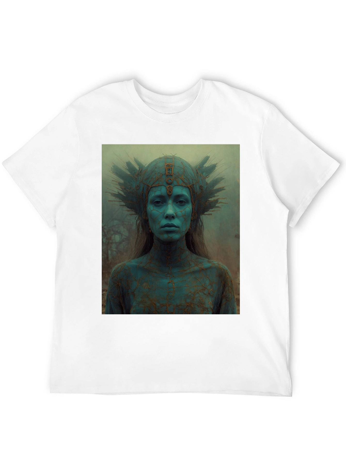 Mystic Queen Graphic Tee - Black Cotton T-Shirt