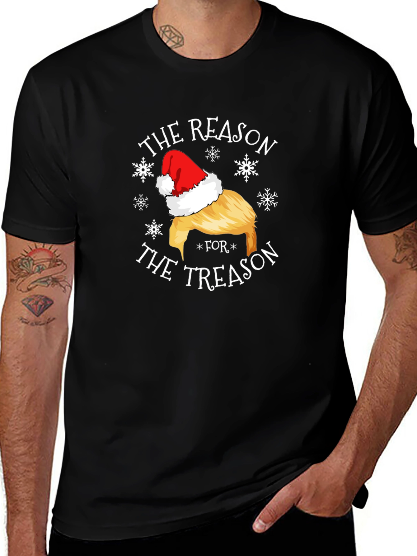 The Reason for The Treason Santa Hat T-Shirt
