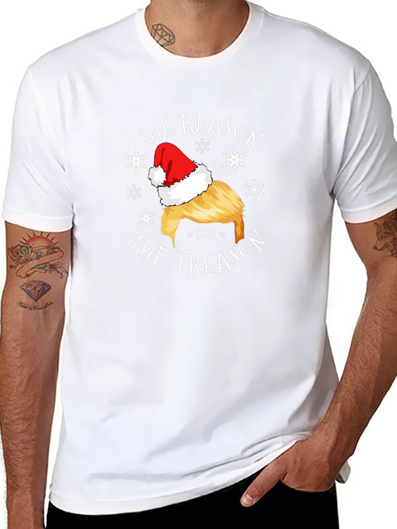 The Reason for The Treason Santa Hat T-Shirt