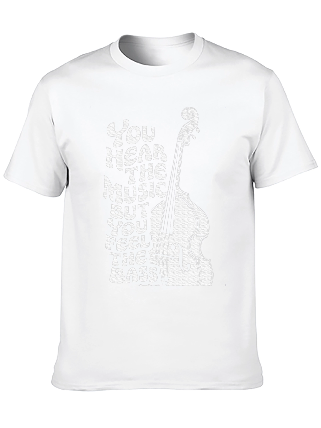 Music Lovers Bass Guitar Graphic Tee