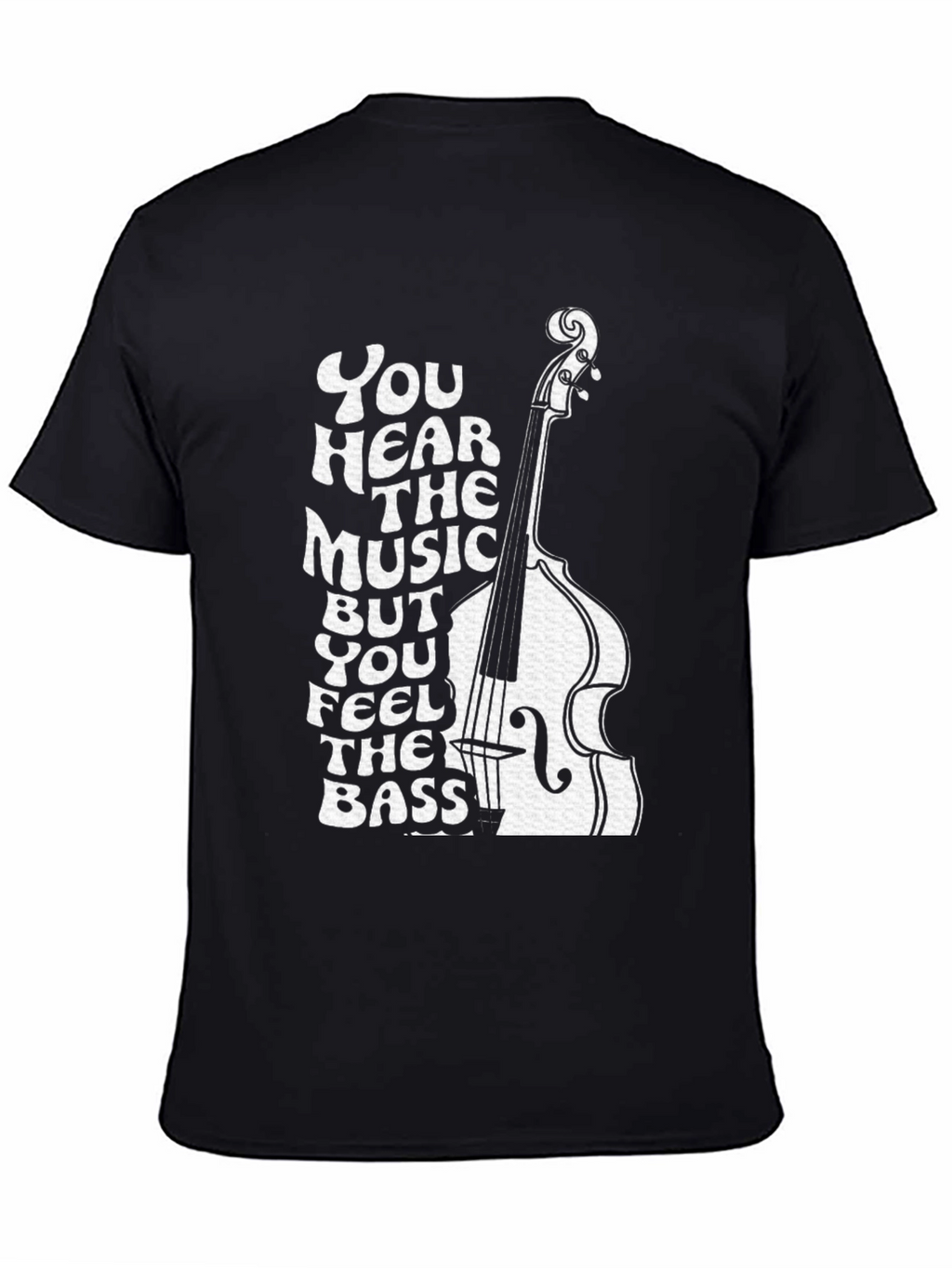 Music Lovers Bass Guitar Graphic Tee