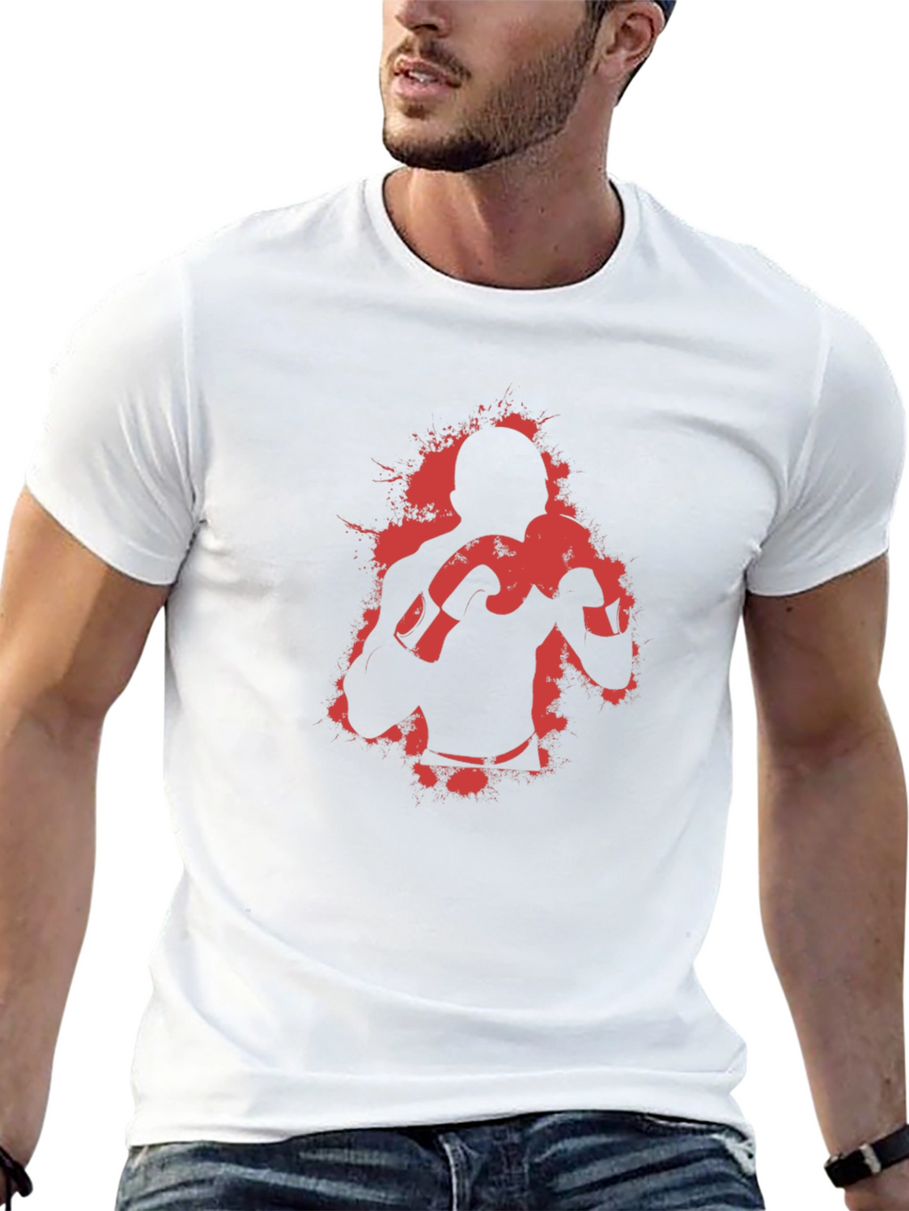 Boxer Graphic Tee - Bold Fighter Design