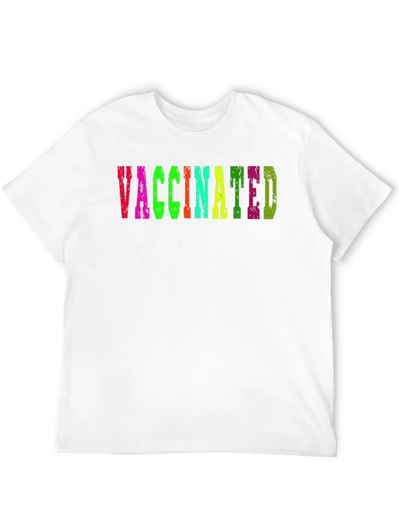 Vaccinated T-Shirt Colorful Graphic Tee