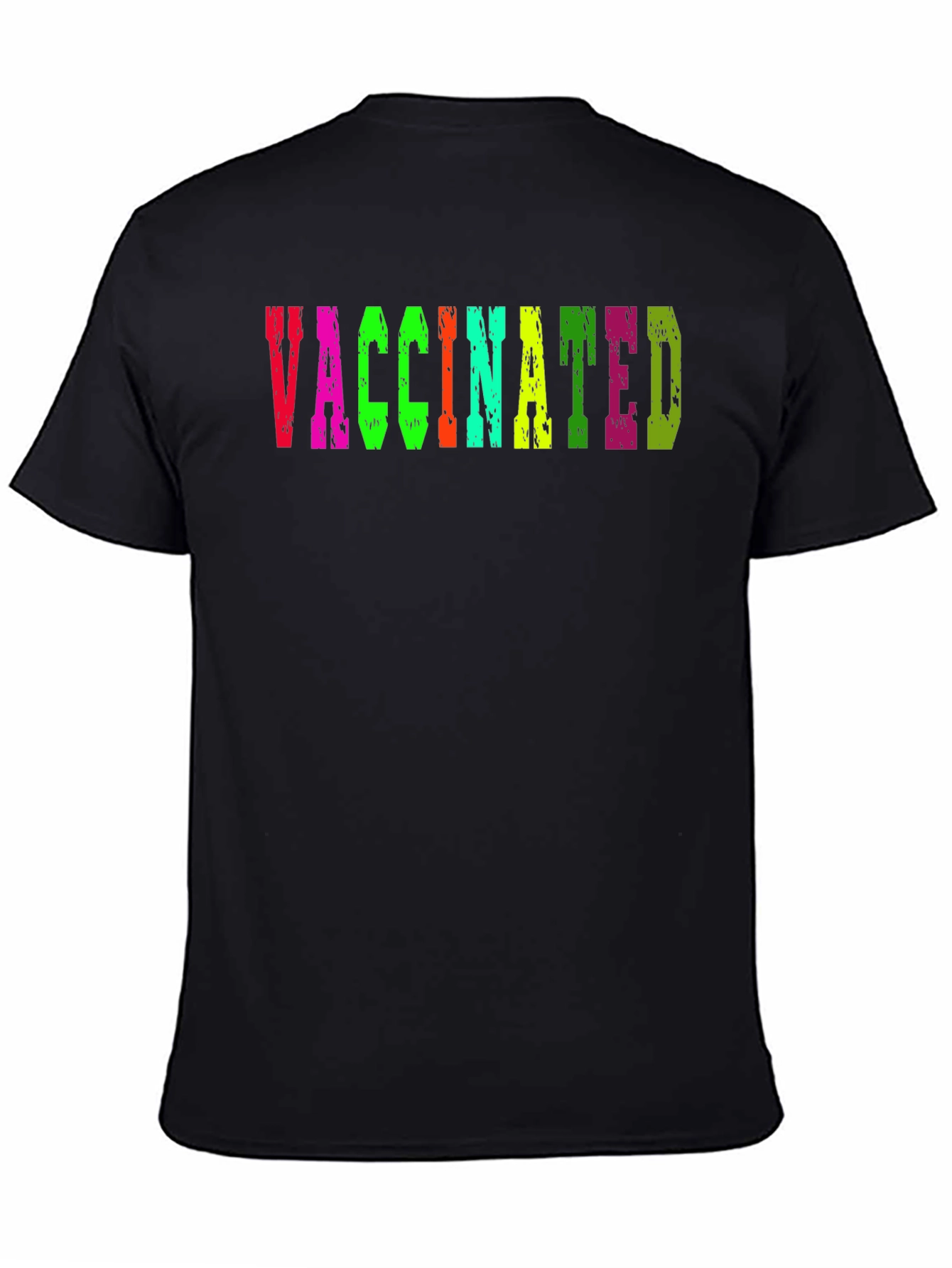 Vaccinated T-Shirt Colorful Graphic Tee