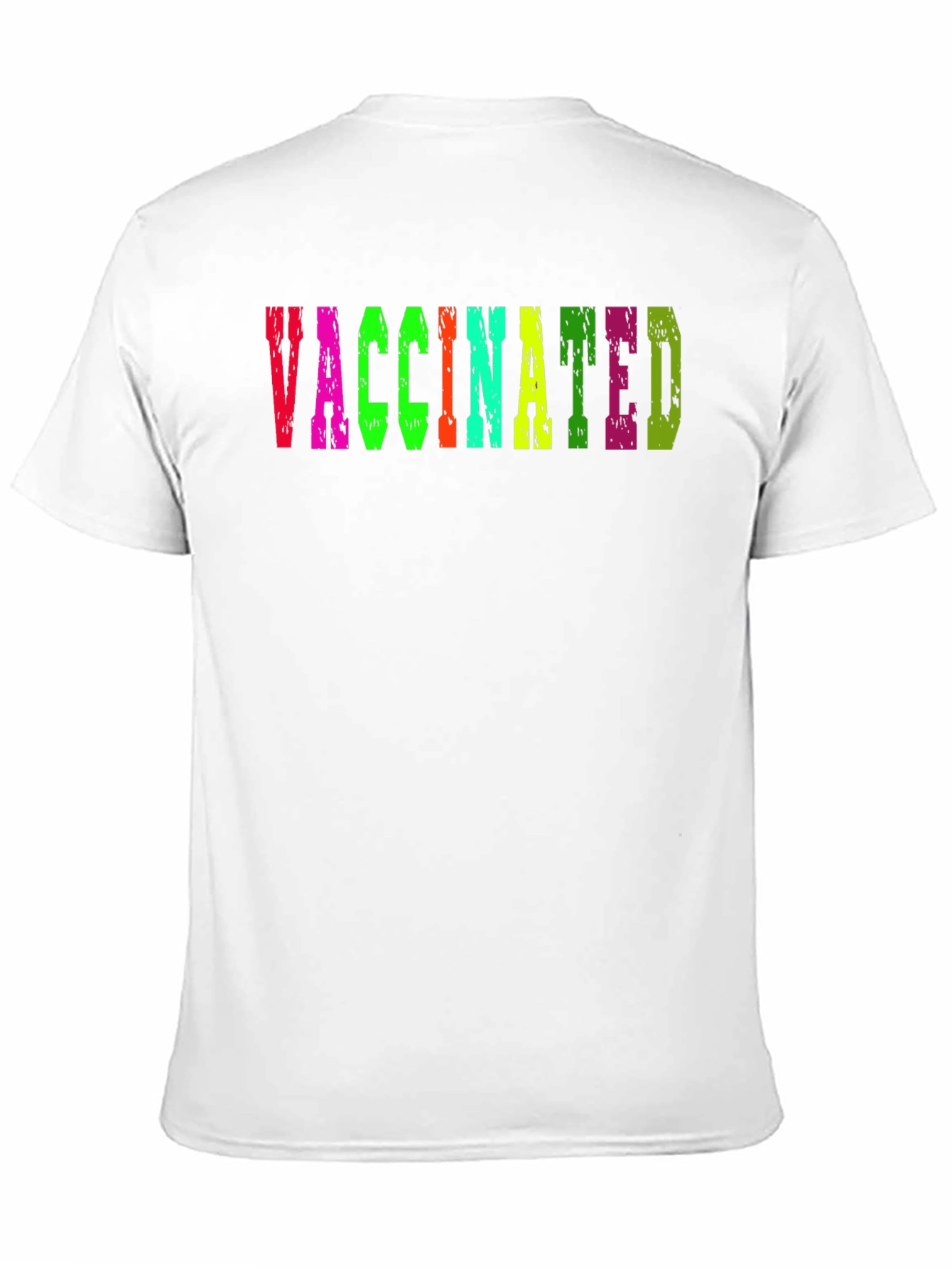 Vaccinated T-Shirt Colorful Graphic Tee
