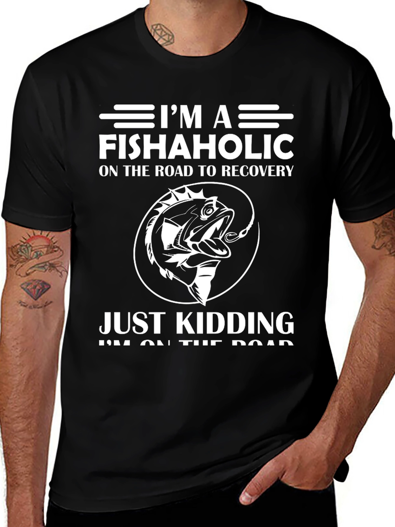 Fishaholic T-Shirt - Funny Fishing Lover Tee