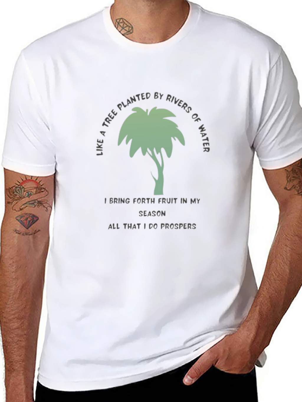Tree Planted By Rivers T-Shirt - Inspirational Tee