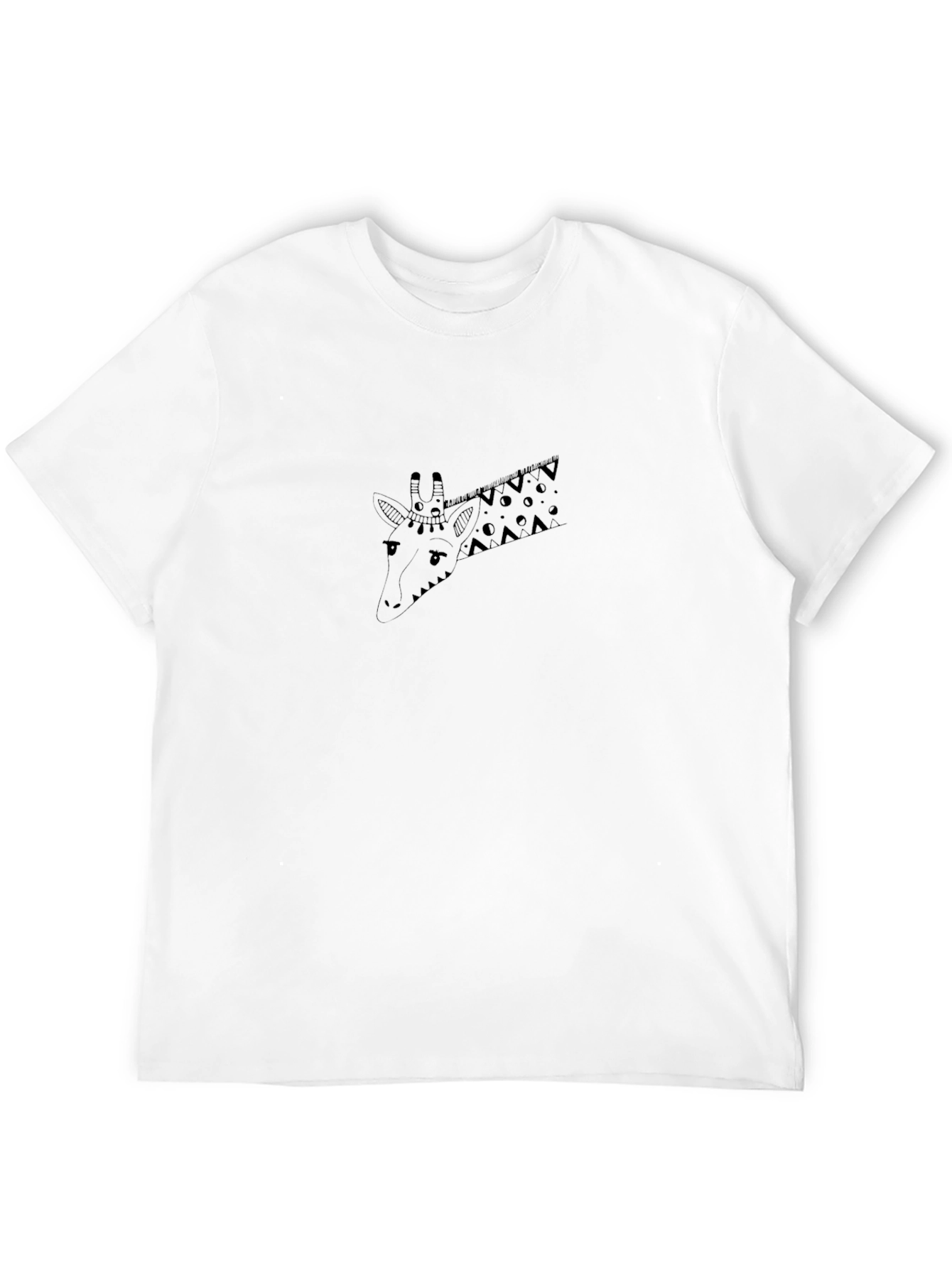 Giraffe Graphic Tee - Stylish Black T-Shirt
