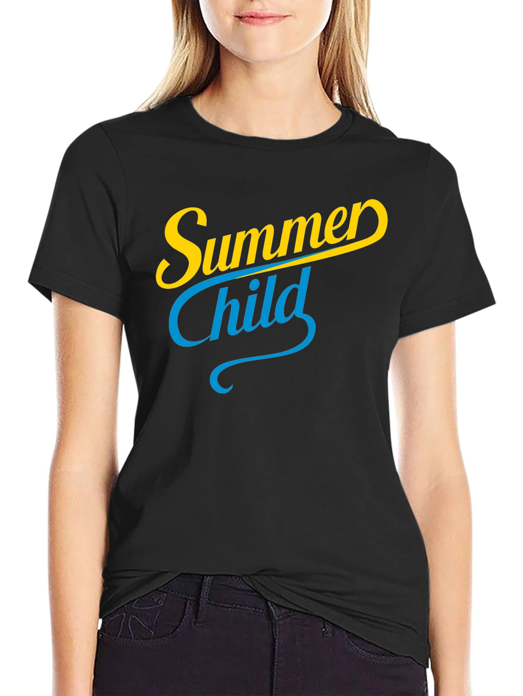 Summer Child Black T-Shirt