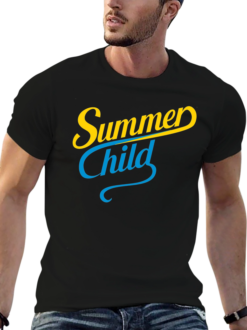 Summer Child Black T-Shirt