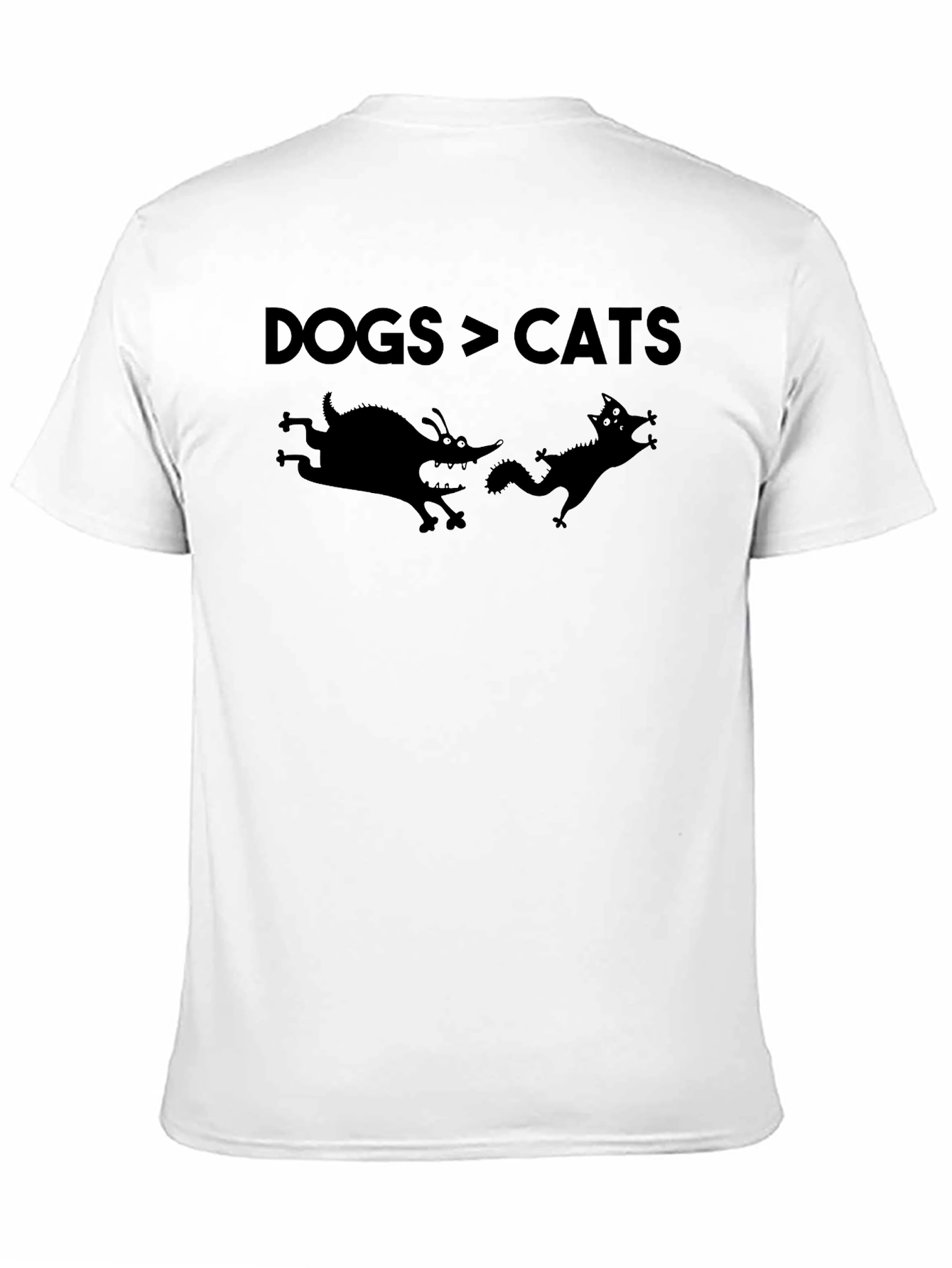 Dogs Over Cats Graphic Tee - Funny Animal Lover Shirt